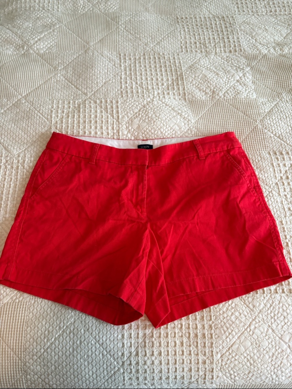 J. Crew Bright Red Women's Chino Bermuda Shorts
